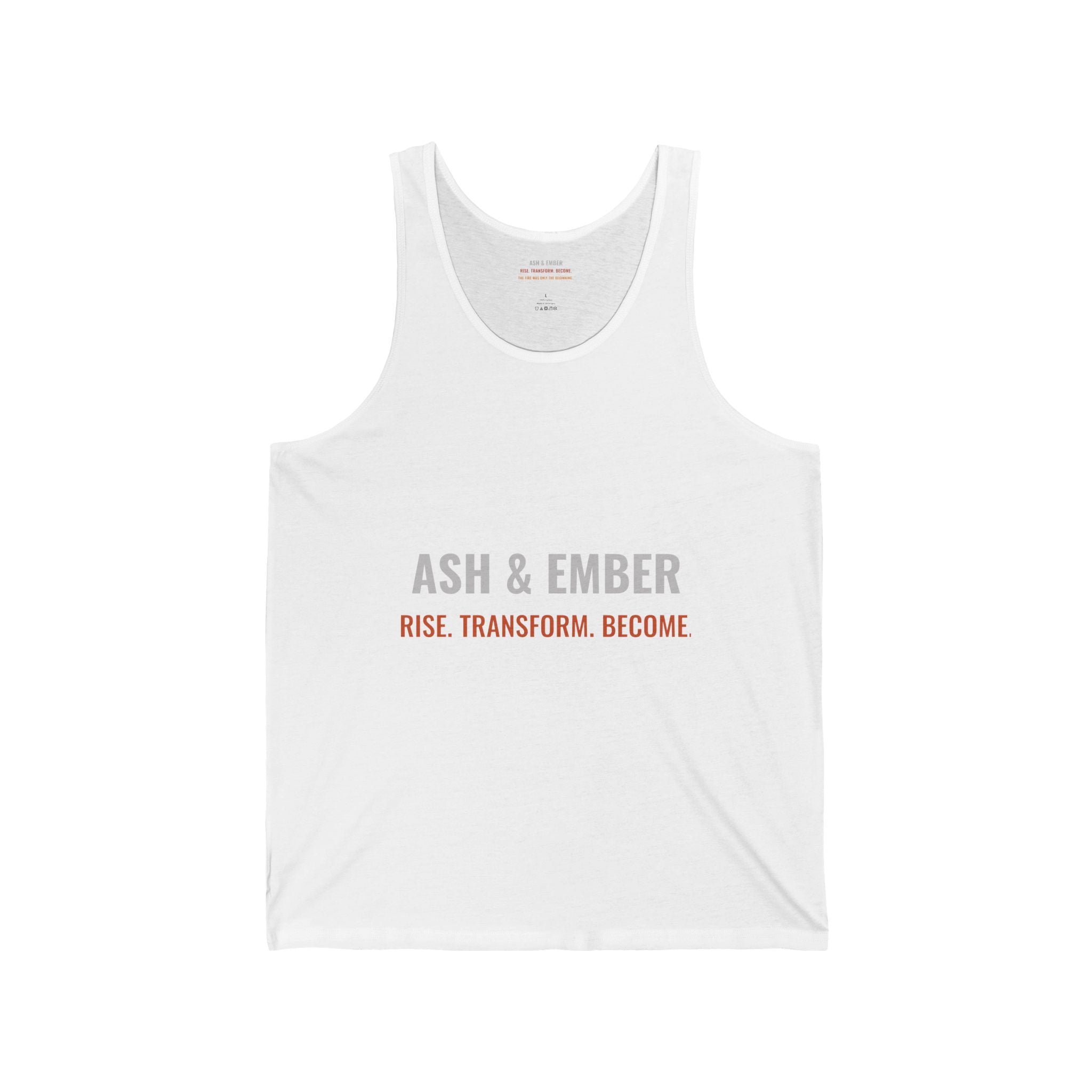 Phoenix Fire Tank Top — “Ash & Ember: Rise. Transform. Become.” Graphic Tank
