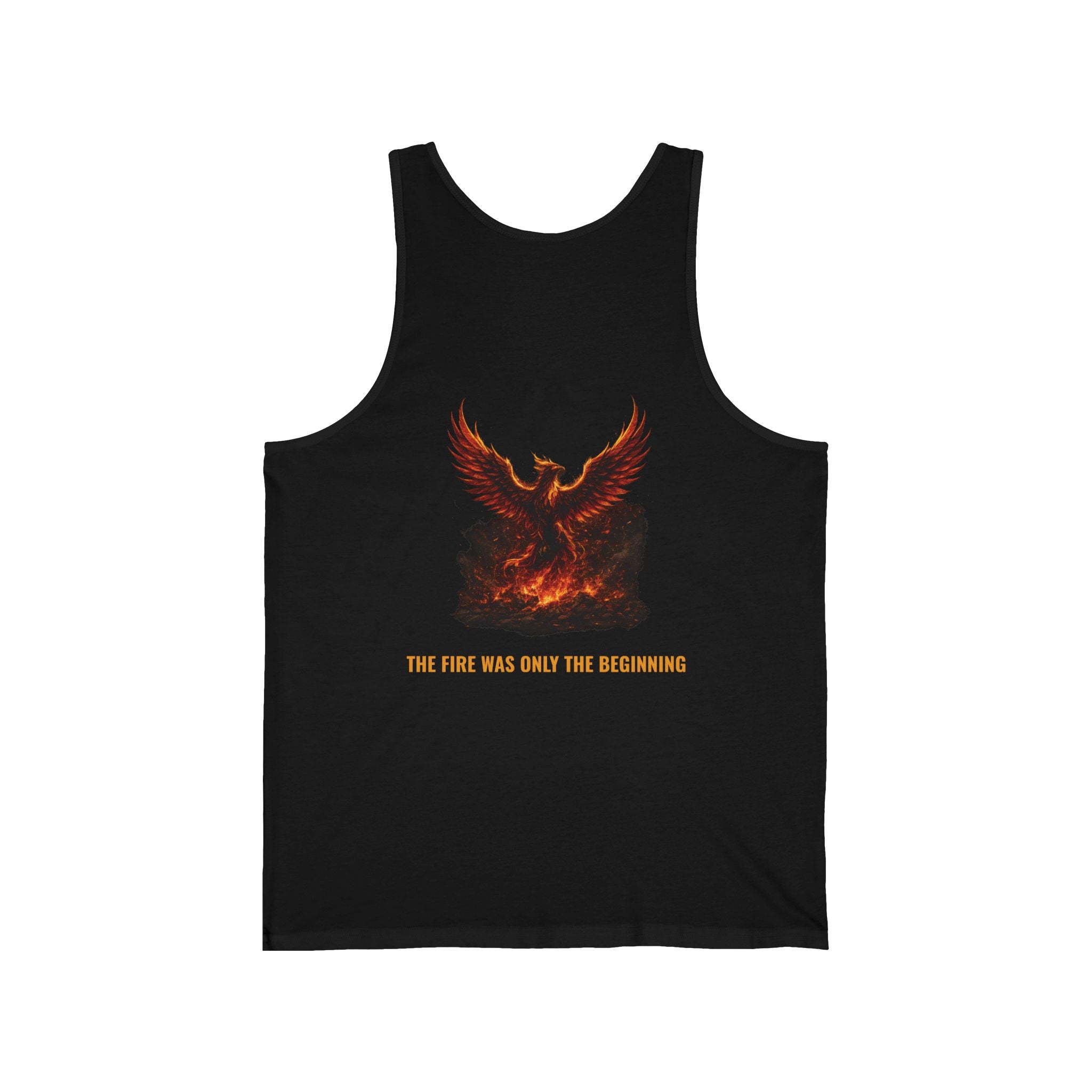 Phoenix Fire Tank Top — “Ash & Ember: Rise. Transform. Become.” Graphic Tank